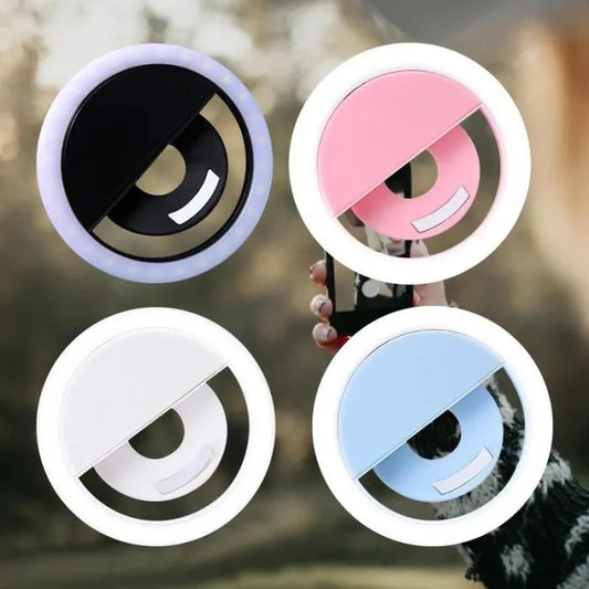 Anneau Lumineux Selfie USB – Éclairage LED Rechargeable pour Smartphone