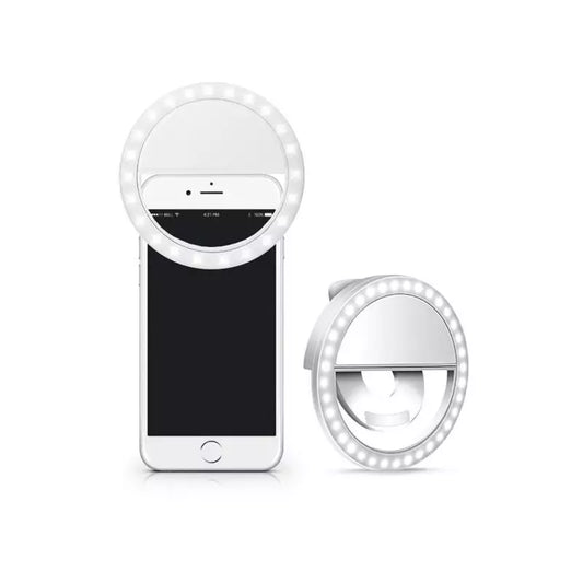 Anneau Lumineux Selfie USB – Éclairage LED Rechargeable pour Smartphone