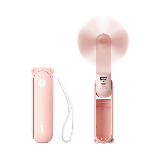 Petit Ventilateur Portatif,  Pliable, rechargeable Éventail De Poche Petit Usb